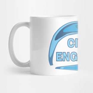 Blue Civil Engineer Mug